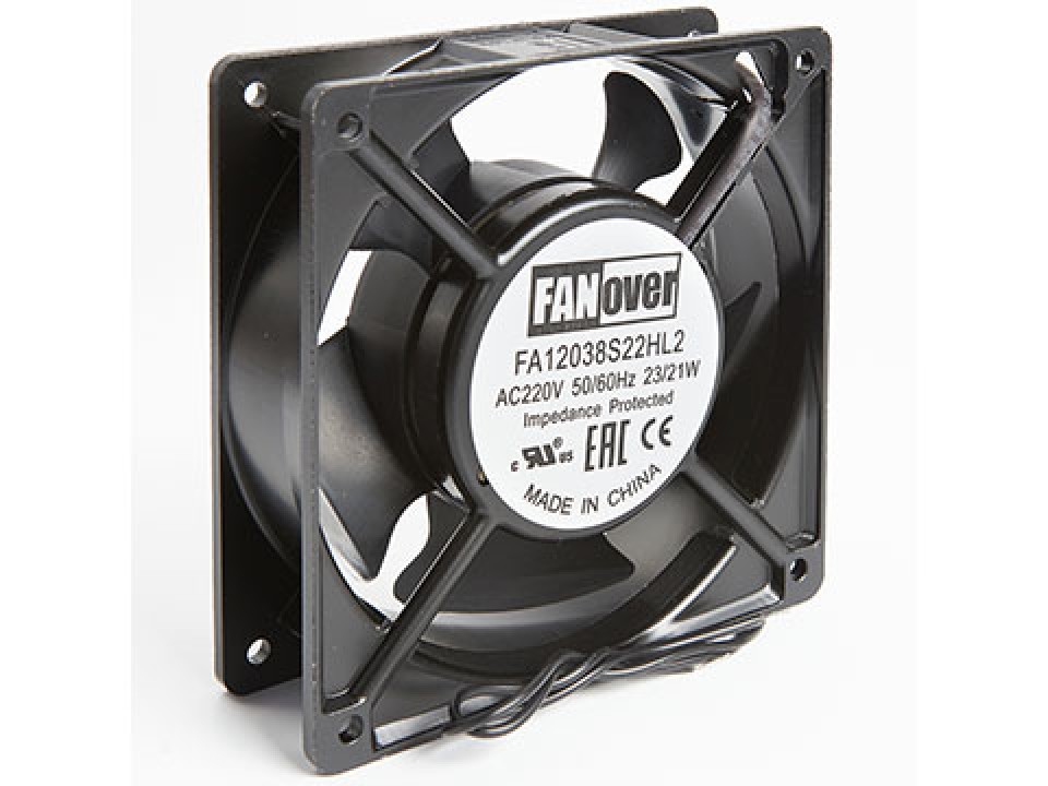 вентилятор 120х120х38мм 220В FA12038S22HL2 AC (скольжения) FANOVER (арт. 188035)