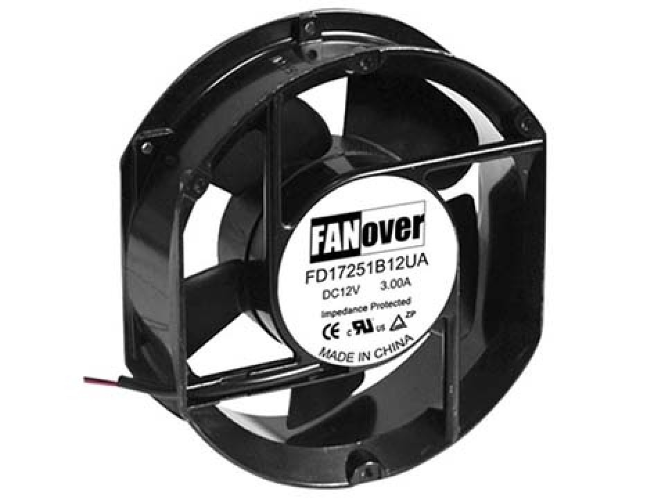 вентилятор 172х150х51мм 24В FD17251B24H2 DC (качения) FANOVER (арт. 196577)