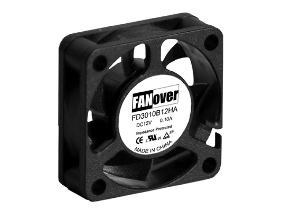 вентилятор 30х30х10мм 12В FD3010S12H2 DC (скольжения) FANOVER (арт. 210877)