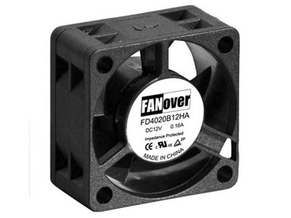 вентилятор 40х40х20мм 12В FD4020S12M2 DC (скольжения) АНАЛОГ KF0420S1H FANOVER (арт. 196565)