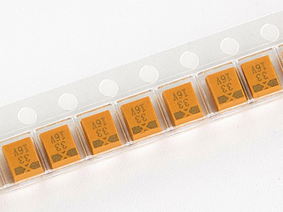 33мкф 16в SMD разм.B 10% тантал. конденсатор XIANGYEE CA45-B016K336T (арт. 284726)