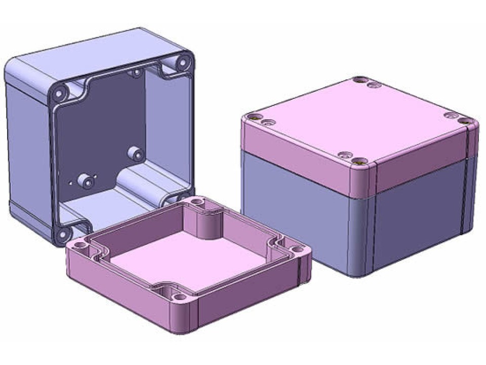 G256 (11-88), 83x81x56мм, IP65, ABS пластик+PC, беж, корпус, SANHE (арт. 187970)