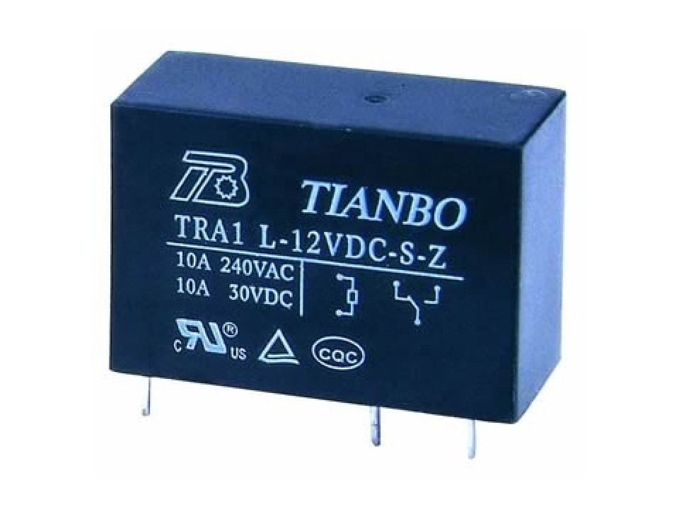 HF141FF/005-ZS (TRA1 D-5VDC-S-Z) 10А-конт.1С реле Tianbo (арт. 026812)