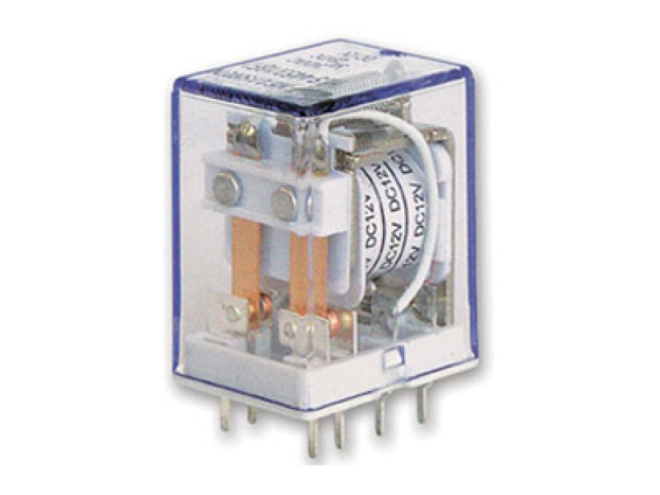 HF18FF/012-2Z2 (HLS-4453(18F)-DC12V-2C-P) 7A-конт.2С PCB реле Helishun (арт. 027392)