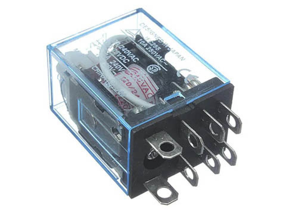 HF18FF/024-2Z1 (HHC68B-2C-24VDC) 3А-конт.2С plug-in реле NCR (NNC68B-2Z) (арт. 184117)