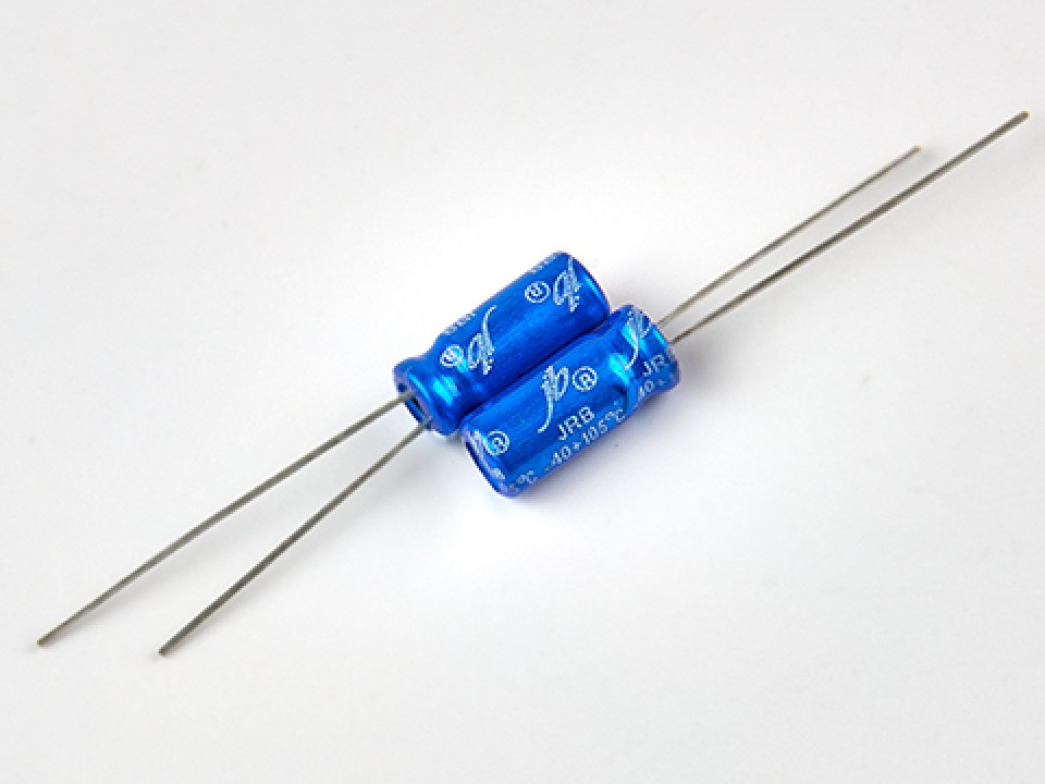 10мкф 50в 105° JRB (5Х11) конденсатор JB Capacitors JRB1H100M02000500110000B (арт. 284405)