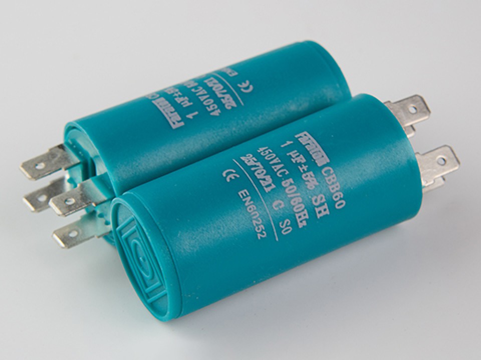 1мкф 450VAC 5% (30Х60) CBB60-A КЛЕММЫ пусковой конденсатор FARATON CBB60-A105J450V030060 (арт. 292255)