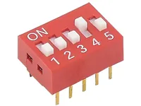 SWD1-5 (DS-05) (KLS7-DS-05) DIP 5 поз. шаг 2.54мм переключатель KLS (арт. 183950) — KLS
