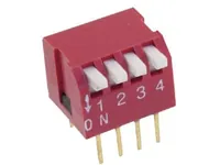 SWD3-4 (DP-04L) (DS1040-04RT) DIP 4 поз. шаг 2.54мм переключатель CONNFLY (арт. 211220) — CONNFLY