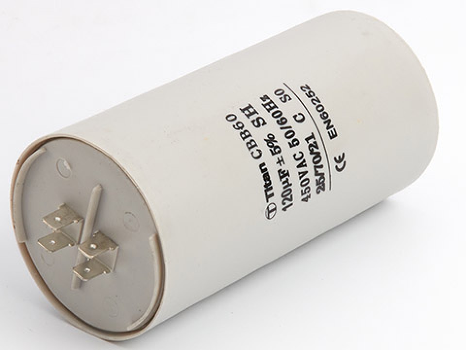 120мкф 450VAC 5% (65Х130) CBB60-A КЛЕММЫ пусковой конденсатор TITAN CBB60-A127J450V065130 (арт. 106868)