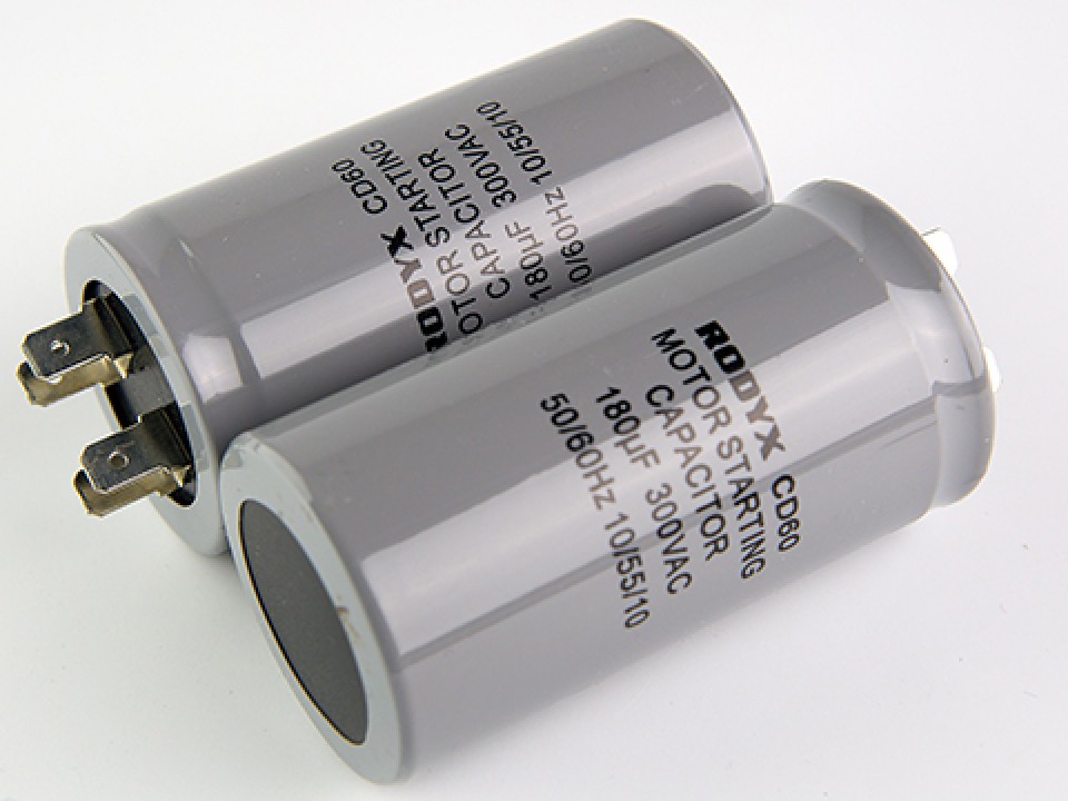 180мкф 300VAC 5% (42Х82) CD60-J клеммы пусковой конденсатор RODYX (арт. 310697)