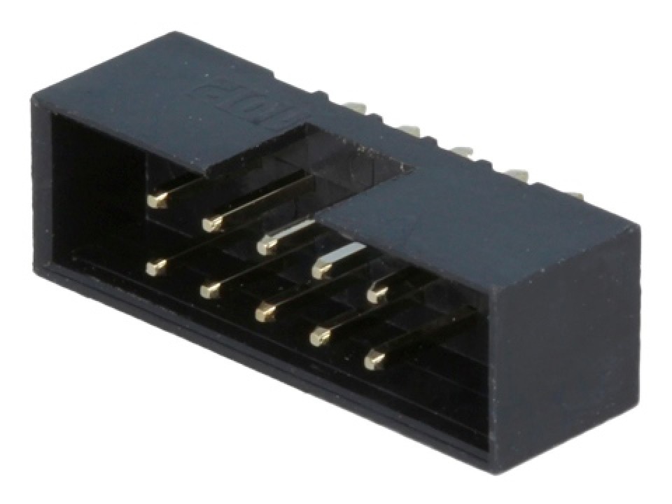 BH2-10 (DS1014-10SF1B-B) (IDC2-10MS), Вилка на плату прямая 10 конт. 2.00мм CONNFLY (арт. 238583)