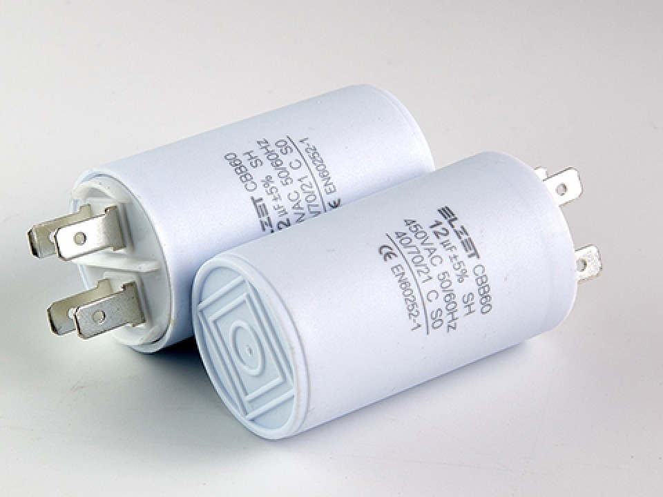 12мкф 450VAC 5% (35Х60) CBB60-A КЛЕММЫ пусковой конденсатор LZB60-AV45C012S035060 ELZET (арт. 329463)