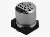 22мкф 25в VT 105° (5Х5,4) SMD конденсатор JWCO VT220M1EBKJ0505EBK (арт. 307290) — JWCO
