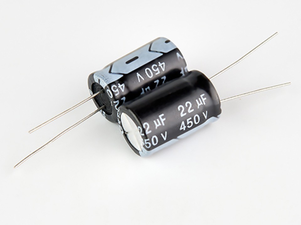 22мкф 450в 105° KM (13Х21) конденсатор JWCO KM220M2WBKJ1321VBK (арт. 284433)