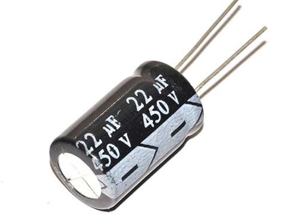 22мкф 450в 105° RD 12Х25 конденсатор SAMWHA RD2W226M12025BB (арт. 194847)
