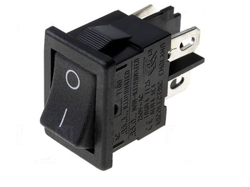 KCD2-201 (L-KLS7-007-21-C-2-BK/BK-P1) 15A,250V ON-OFF черный переключатель KLS (арт. 223451)