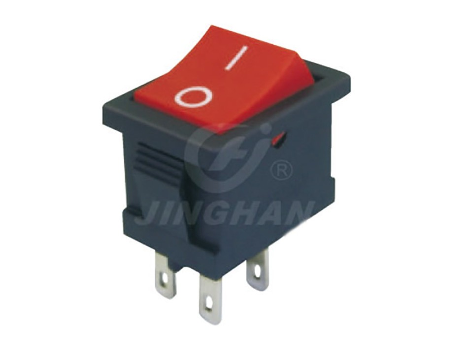 KCD2-202 (4pin) 6A,250V ON-OFF красный переключатель JH (арт. 210847)