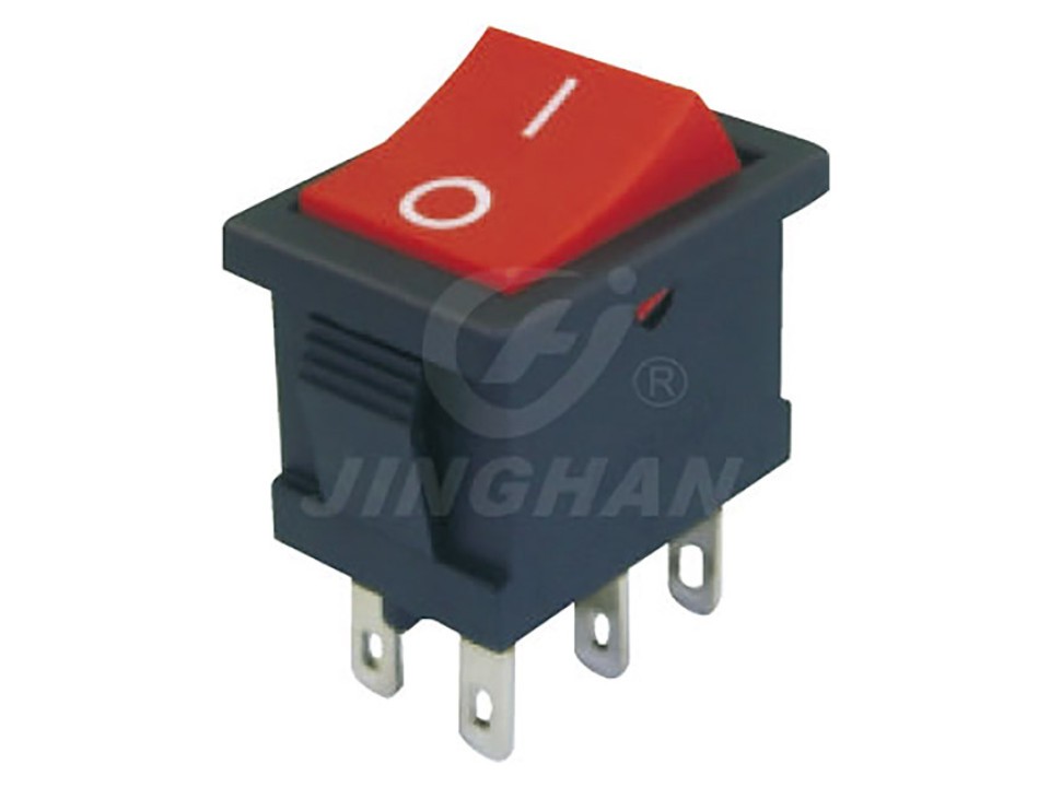 KCD2-202 (6pin) 6A,250V ON-ON красный переключатель JH (арт. 210848)