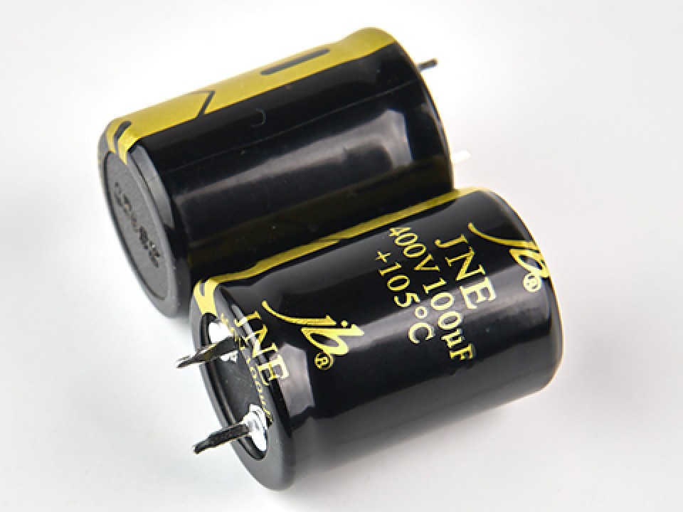 100мкф 400в 105° JNE (22Х30) конденсатор JB JNE2G101M10002200300 (арт. 305124)