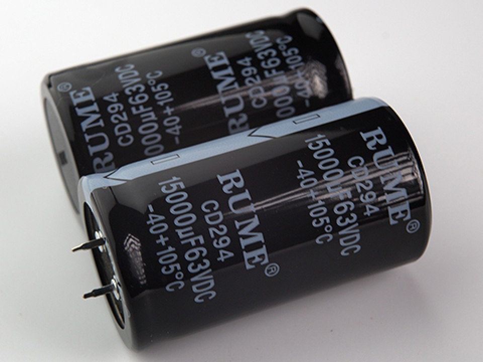 15000мкф 63в 105° CD294 (35Х60) конденсатор RUME HCD2941500063M3560V (арт. 318424)