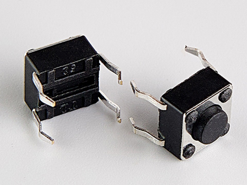 DS1041, 6x6xH= 4.3 DIP (DTS-61,TS-06V-ASP) переключ.(такт.кнопка) CONNFLY DS1041-01-11KKA17010 (арт. 281455)