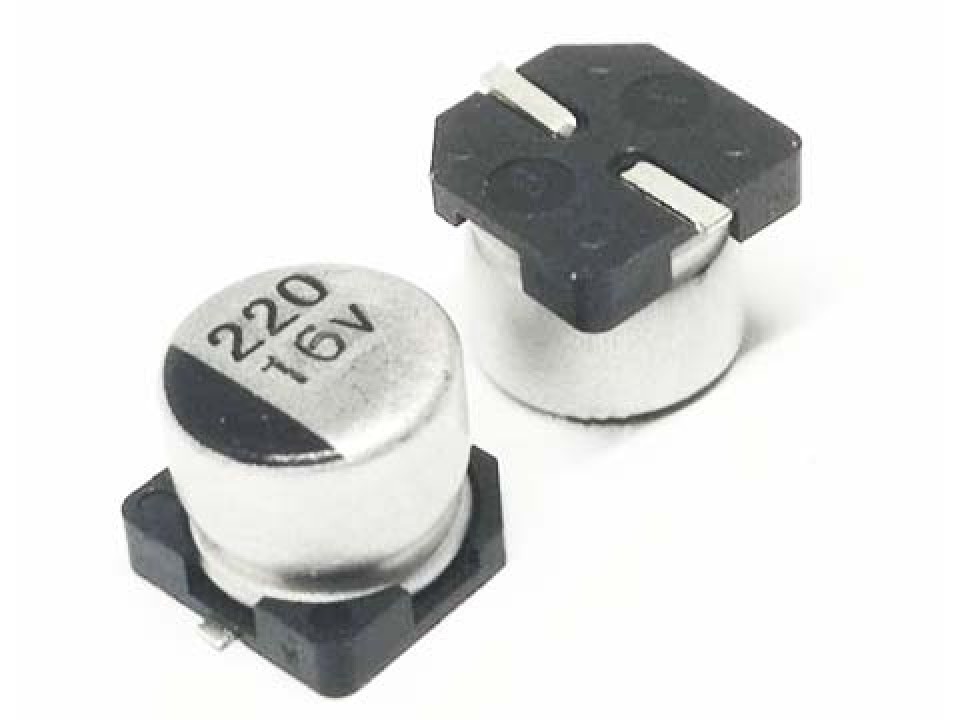 220мкф 16в DV 105° (6,3X7,7) SMD конденсатор Teapo VDV227M016S0ANE04K (арт. 194857)