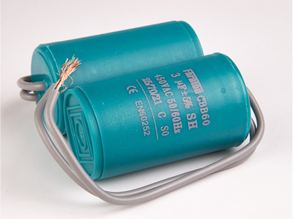 3мкф 450VAC 5% (30Х50) 50-60Hz CBB60-K гибк.выв. пусковой конденсатор FARATON CBB60-K305J450V030050 (арт. 292675)