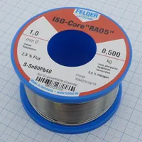 Припой Sn60Pb40 RA05 1.0мм 500гр — FELDER