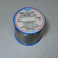 Припой Sn60Pb39Cu1 RA 1мм 250г акт. — FELDER