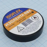 Изолента Isoflex ПВХ 15мм*20м черная — Various