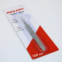 Пинцет прямой с острыми кончиками 125 мм — REXANT