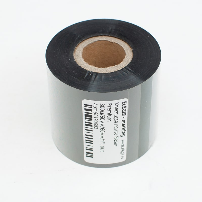 Красящая лента Resin Premium 300м/60мм/60мм/1", out , 90130602