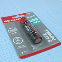Аккумулятор Li-ion 18650 3.7V 2800 mAH 1 шт блистер — REXANT