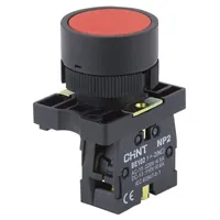 Кнопка управления NP2-EA45 без подсветки красн. 1НО+1НЗ IP40 574091 — CHINT