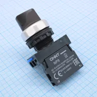 Переключатель NP8-10X/212 2 положения 1НО IP65 с фиксацией без подсветки черн. CHINT 578661 — CHINT