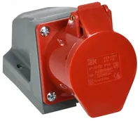 Розетка ОП ССИ-115 16А 3P+PE+N 380В IP44 IEK PSR12-016-5 — IEK