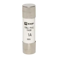 Вставка плавкая цилиндрическая ПВЦ 10х38 1А pvc-10x38-1 — EKF