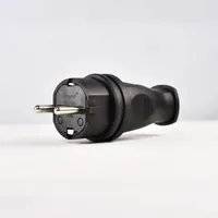 Вилка кабельная 1ф 1х16А 2P+E 220-240В каучук 106-0400-0105/105 — Lezard