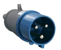 Вилка эл. каб. 32А 2P+PE 220В IP44 ССИ-023 PSR01-032-3 — IEK