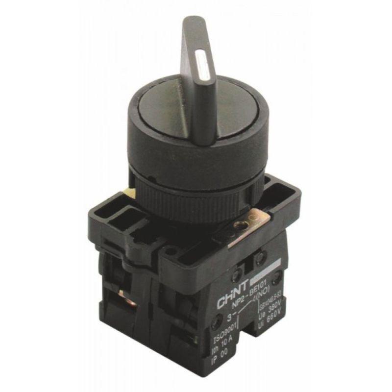 Переключатель NP2-ED25 2 положения фиксацией 1НО+1НЗ IP40 574100