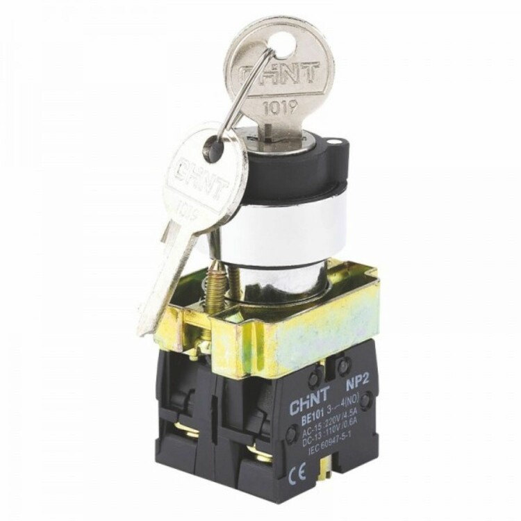 Переключатель NP2-BG33 3 положения фиксацией 2НО IP40 573989