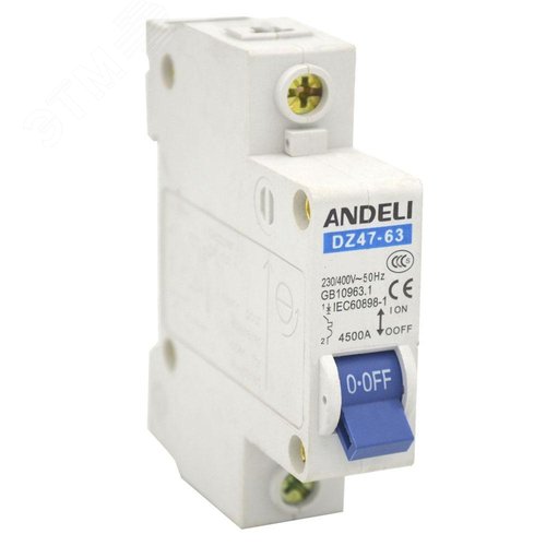 АВТ. ВЫКЛ. DZ47-63/1P 10A 4.5KA Х-КА C (