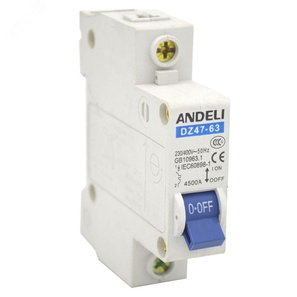АВТ. ВЫКЛ. DZ47-63/1P 20A 4.5KA Х-КА C (