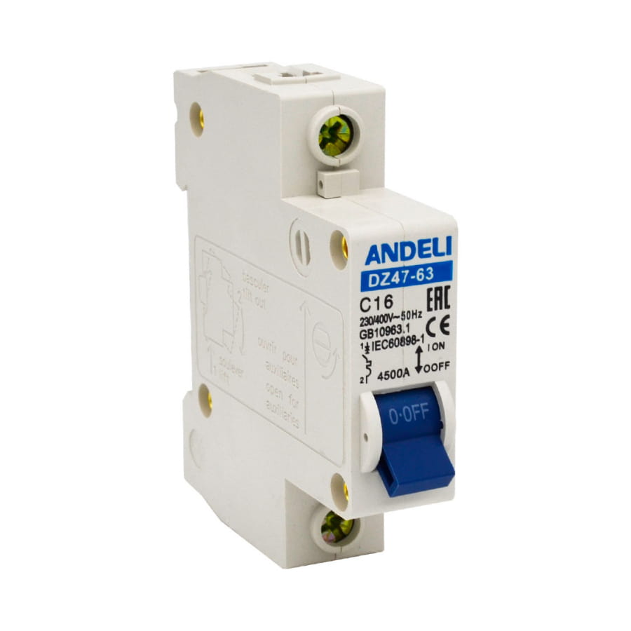 АВТ. ВЫКЛ. DZ47-63/1P 63A 4.5KA Х-КА C (