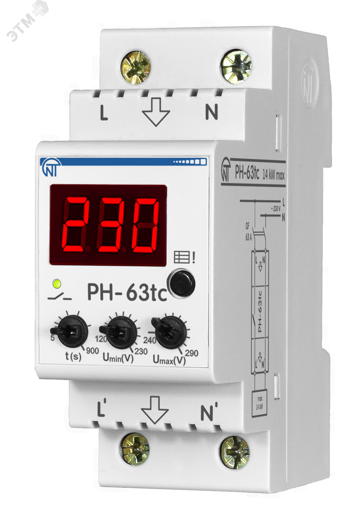Реле напряжения РН-63tc 3425600063tc