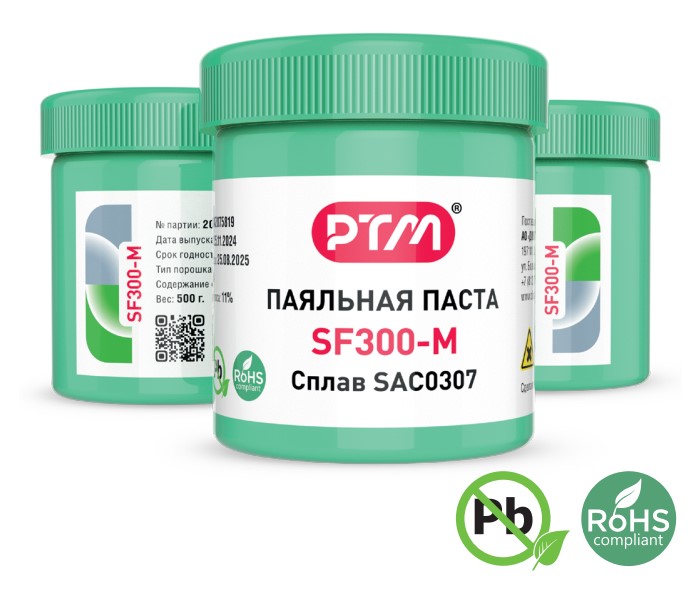 Паяльная паста бессвинцовая SF300-M